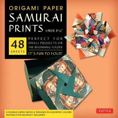 Origami papier - samurajské výtlačky - veľký 8 1/4 - 48 listov: Origami papier: Vysokokvalitné listy na origami s potlačou 8 rôznych vzorov: Instruct - Origami Paper - Samurai Prints - Large 8 1/4 - 48 Sheets: Tuttle Origami Paper: High-Quality Origami Sheets Printed with 8 Different Designs: Instruct