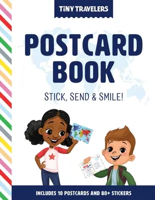 Kniha pohľadníc Tiny Travelers: Nalep, pošli a usmej sa! - Tiny Travelers Postcard Book: Stick, Send & Smile!