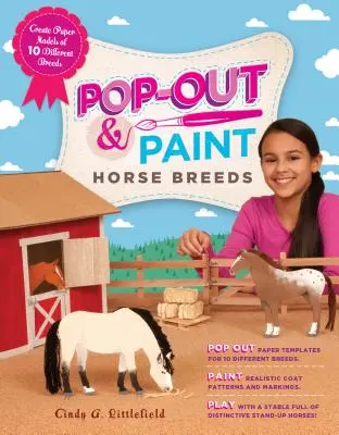 Pop-Out & Paint Horse Breeds: Vytvorte si papierové modely 10 rôznych plemien koní. - Pop-Out & Paint Horse Breeds: Create Paper Models of 10 Different Breeds