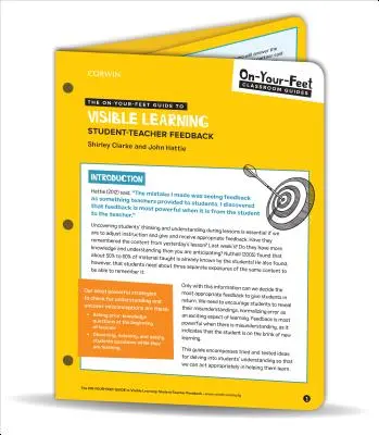 Sprievodca viditeľným učením - spätná väzba medzi žiakmi a učiteľom - On-Your-Feet Guide to Visible Learning - Student-Teacher Feedback