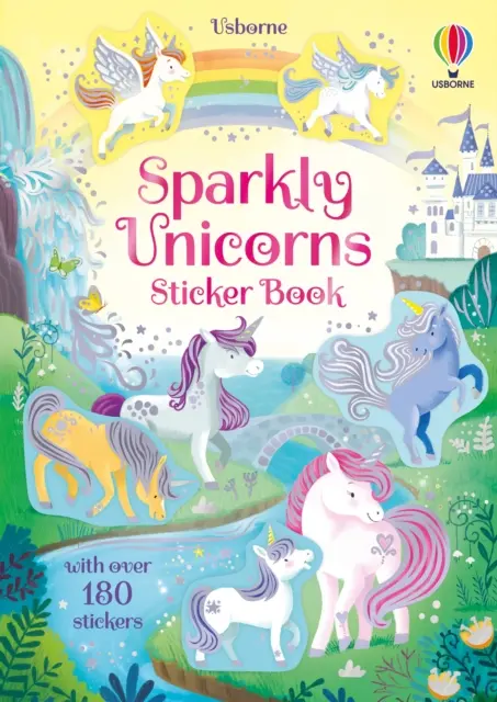 Iskrivé jednorožce Kniha samolepiek - Sparkly Unicorns Sticker Book