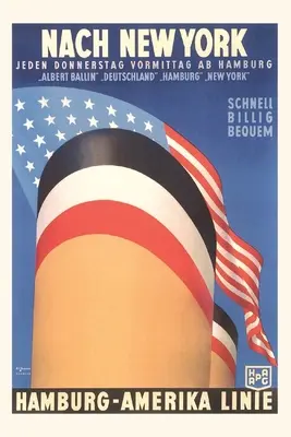 Vintage Journal Hamburg America Line, lodný lievik - Vintage Journal Hamburg America Line, Ship Funnel