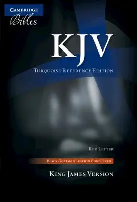 Referenčná Biblia KJV Turquoise, čierna kozia koža, text s červenými písmenami, Kj676: Xrl - KJV Turquoise Reference Bible, Black Goatskin Leather, Red-Letter Text, Kj676: Xrl