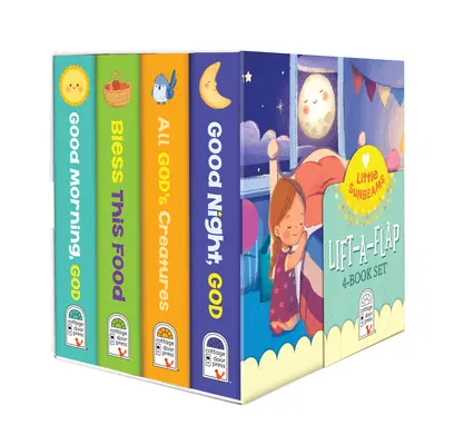Náboženská sada 4 kníh so zdvíhacími klapkami pre malé slnečné lúče - Little Sunbeams Religious Lift-A-Flap 4-Book Set