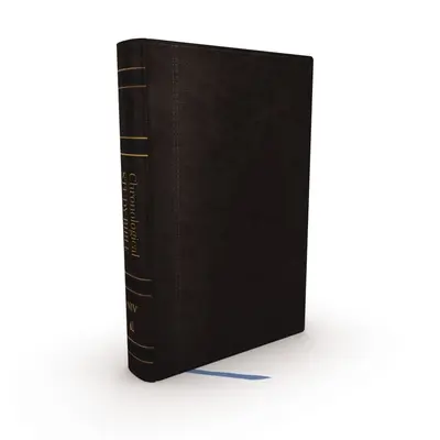 Niv, Chronologická študijná Biblia, kožená, čierna, Comfort Print: Svätá Biblia, nová medzinárodná verzia - Niv, Chronological Study Bible, Leathersoft, Black, Comfort Print: Holy Bible, New International Version