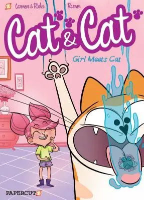 Mačka a kocúr: Dievča stretáva mačku - Cat and Cat: Girl Meets Cat