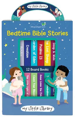Moja malá knižnica: Biblické príbehy na dobrú noc (12 doskových kníh) - My Little Library: Bedtime Bible Stories (12 Board Books)