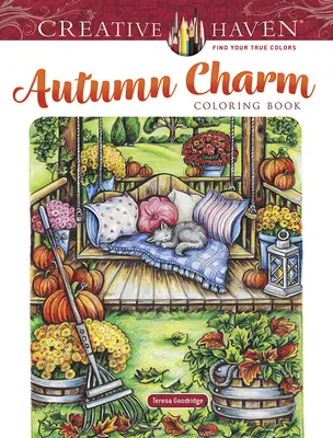 Creative Haven Jesenné čaro Omaľovánky - Creative Haven Autumn Charm Coloring Book