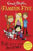 Slávna päťka - farebné poviedky: Päť a pol dobrodružstva na ceste - Famous Five Colour Short Stories: Five and a Half-Term Adventure