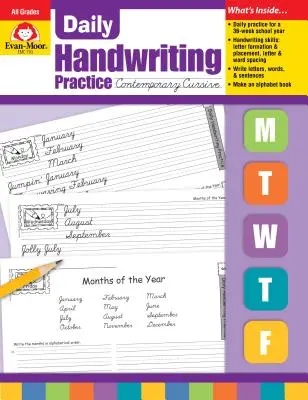 Každodenné písanie rukou Súčasné kurzívne písmo - Daily Handwriting Contemporary Cursive