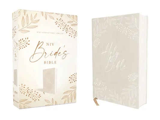Niv, Biblia pre nevesty, plátno na doske, krémová farba, červené písmená, pohodlná tlač - Niv, Bride's Bible, Cloth Over Board, Cream, Red Letter, Comfort Print