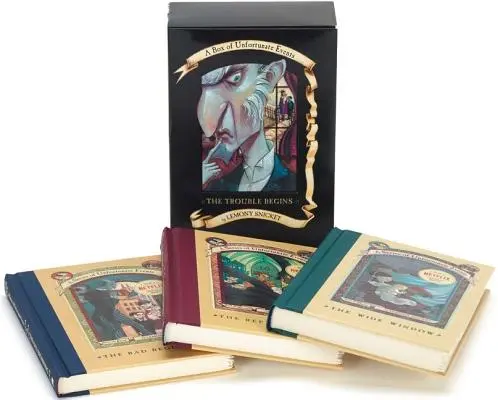 Krabica série nešťastných príhod: Problémy sa začínajú (knihy 1-3) - A Series of Unfortunate Events Box: The Trouble Begins (Books 1-3)