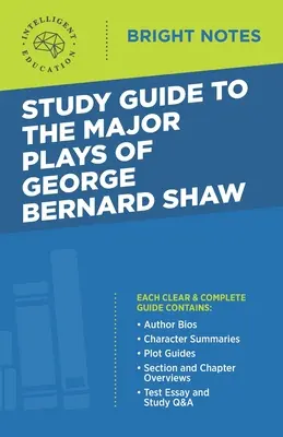 Študijná príručka k hlavným hrám Georgea Bernarda Shawa - Study Guide to The Major Plays of George Bernard Shaw