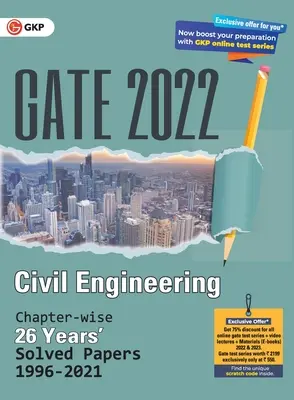 GATE 2022 Stavebné inžinierstvo - Riešené dokumenty za 26 rokov po jednotlivých kapitolách (1996-2021) (G K Publications (P) Ltd) - GATE 2022 Civil Engineering - 26 Years Chapter-wise Solved Papers (1996-2021) (G K Publications (P) Ltd)