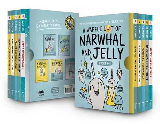 Oblátková partia Narval a želé (Knihy v tvrdej väzbe 1-5) - A Waffle Lot of Narwhal and Jelly (Hardcover Books 1-5)