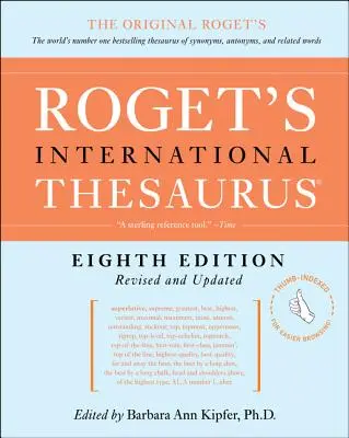 Rogetov medzinárodný tezaurus, 8. vydanie [indexované na palec] - Roget's International Thesaurus, 8th Edition [Thumb Indexed]