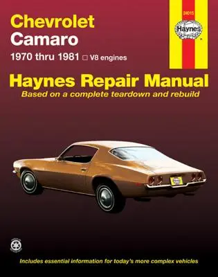 Chevrolet Camero V8 Opravy Príručka: 1970 až 1981 - Chevrolet Camero V8 Repair Manual: 1970 Thru 1981