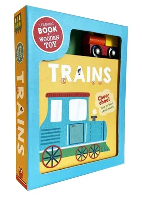 Vlaky: Sada drevených hračiek [s hračkou Wodden] - Trains: Book & Wooden Toy Set [With Wodden Toy]