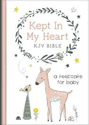 Uchovaná v mojom srdci Biblia KJV [Coral Woodland] - Kept in My Heart KJV Bible [Coral Woodland]
