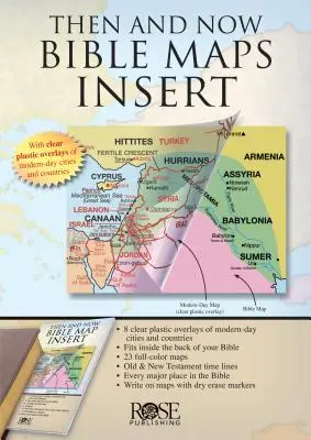 Vtedy a teraz Biblické mapy Vložka - Then and Now Bible Maps Insert