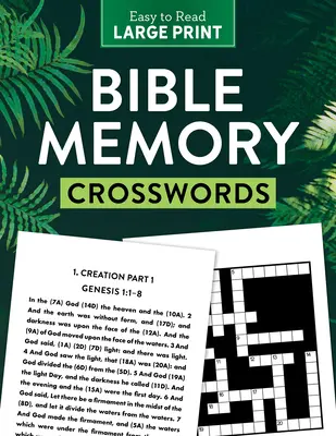 Biblické pamäťové krížovky s veľkou tlačou - Bible Memory Crosswords Large Print