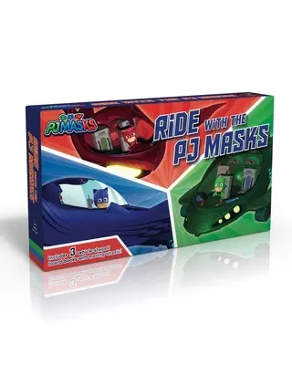 Jazda s Pj Masks: Na mačacie auto!; Choď, choď, Gekko-mobil!; Lietaj vysoko, soví klzák! - Ride with the Pj Masks: To the Cat-Car!; Go, Go, Gekko-Mobile!; Fly High, Owl Glider!