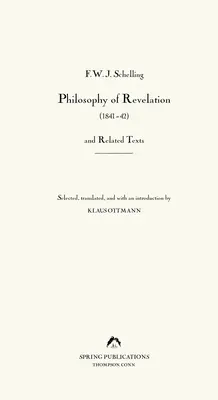 Filozofia zjavenia (1841-42) a súvisiace texty - Philosophy of Revelation (1841-42) and Related Texts