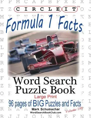 Zakrúžkujte, Formula 1 / Formula One / F1 Fakty, Hľadanie slov, Puzzle Book - Circle It, Formula 1 / Formula One / F1 Facts, Word Search, Puzzle Book