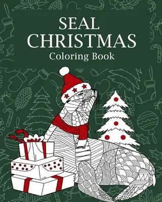 Tuleň Vianočná maľovanka - Seal Christmas Coloring Book