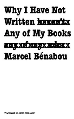 Prečo som nenapísal žiadnu zo svojich kníh - Why I Have Not Written Any of My Books