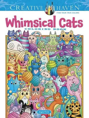 Creative Haven Rozmarné mačky Omaľovánky - Creative Haven Whimsical Cats Coloring Book
