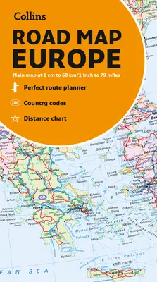 Collins Mapa Európy - Collins Map of Europe