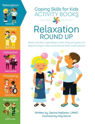 Zvládanie zručností pre deti Knihy aktivít: Relaxačné kolotoče - Coping Skills for Kids Activity Books: Relaxation Round Up