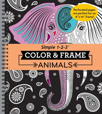 Vyfarbi a zarámuj - Zvieratá (omaľovánka pre dospelých) - Color & Frame - Animals (Adult Coloring Book)