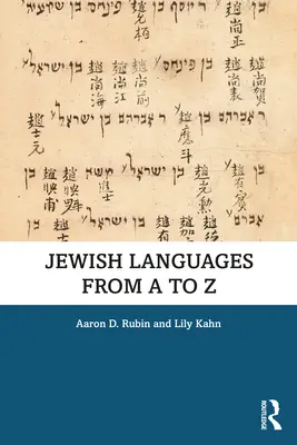 Židovské jazyky od A po Z - Jewish Languages from A to Z