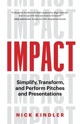 Vplyv: Zjednodušte, transformujte a predveďte prezentácie a prezentácie - Impact: Simplify, Transform and Perform Pitches and Presentations