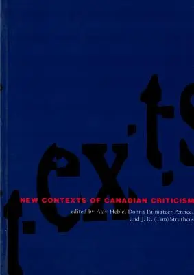 Nové kontexty kanadskej kritiky - New Contexts of Canadian Criticism