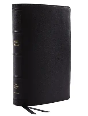 Nkjv, Referenčná Biblia, Klasické verše po veršoch, stredový stĺpec, prémiová kozia koža, čierna, Premier Collection, edícia s červenými písmenami, pohodlná tlač - Nkjv, Reference Bible, Classic Verse-By-Verse, Center-Column, Premium Goatskin Leather, Black, Premier Collection, Red Letter Edition, Comfort Print