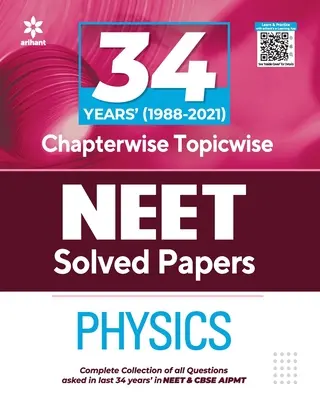 34 rokov Riešenia po kapitolách NEET Physics 2022 - 34 Years Chapterwise Solutions NEET Physics 2022