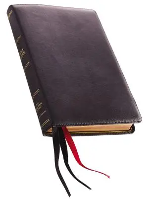 NKJV, Referenčná Biblia, tenká línia, veľká tlač, prémiová koža, čierna, Sterling Edition, pohodlná tlač - NKJV, Thinline Reference Bible, Large Print, Premium Leather, Black, Sterling Edition, Comfort Print