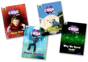 Projekt X CODE Extra: Zlatá knižná páska, Oxford Level 9: Marvel Towers a CODE Control, zmiešané balenie 4 ks - Project X CODE Extra: Gold Book Band, Oxford Level 9: Marvel Towers and CODE Control, Mixed Pack of 4
