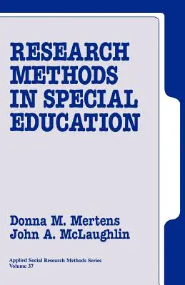 Výskumné metódy v špeciálnom vzdelávaní - Research Methods in Special Education