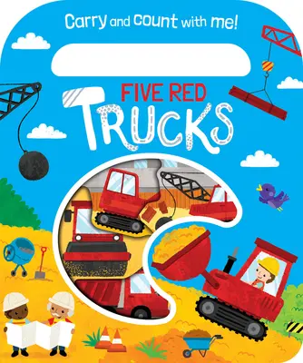 Päť červených nákladných áut - Five Red Trucks