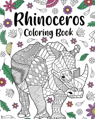 Omaľovánka nosorožca - Rhinoceros Coloring Book