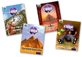 Projekt X CODE Extra: Divy sveta a Pyramídové nebezpečenstvo, zmiešané balenie po 4 knižkách - Project X CODE Extra: Purple Book Band, Oxford Level 8: Wonders of the World and Pyramid Peril, Mixed Pack of 4