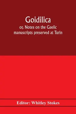 Goidilica; alebo, Poznámky o galských rukopisoch uchovávaných v Turíne, Miláne, Berne, Leydene, kláštore S. Paul, Korutánsku a Cambridge, s ôsmimi - Goidilica; or, Notes on the Gaelic manuscripts preserved at Turin, Milan, Berne, Leyden, the monastery of S. Paul, Carinthia, and Cambridge, with eigh