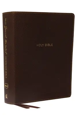 NKJV, Journal the Word Reference Bible, imitácia kože, hnedá farba, vydanie s červenými písmenami, pohodlná tlač: Nech Písmo vysvetľuje Písmo. Uvažujte o tom, čo - NKJV, Journal the Word Reference Bible, Imitation Leather, Brown, Red Letter Edition, Comfort Print: Let Scripture Explain Scripture. Reflect on What