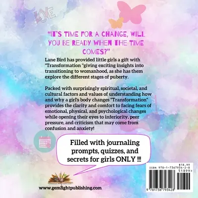 Premena; Sprievodca mladého dievčaťa ženskosťou - Transformation; The Young Girl Guide To Womanhood