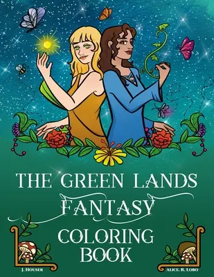 Fantasy maľovanka Zelená krajina - The Green Lands Fantasy Coloring Book