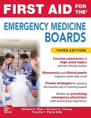 Prvá pomoc pre rady pre urgentnú medicínu, tretie vydanie - First Aid for the Emergency Medicine Boards Third Edition
